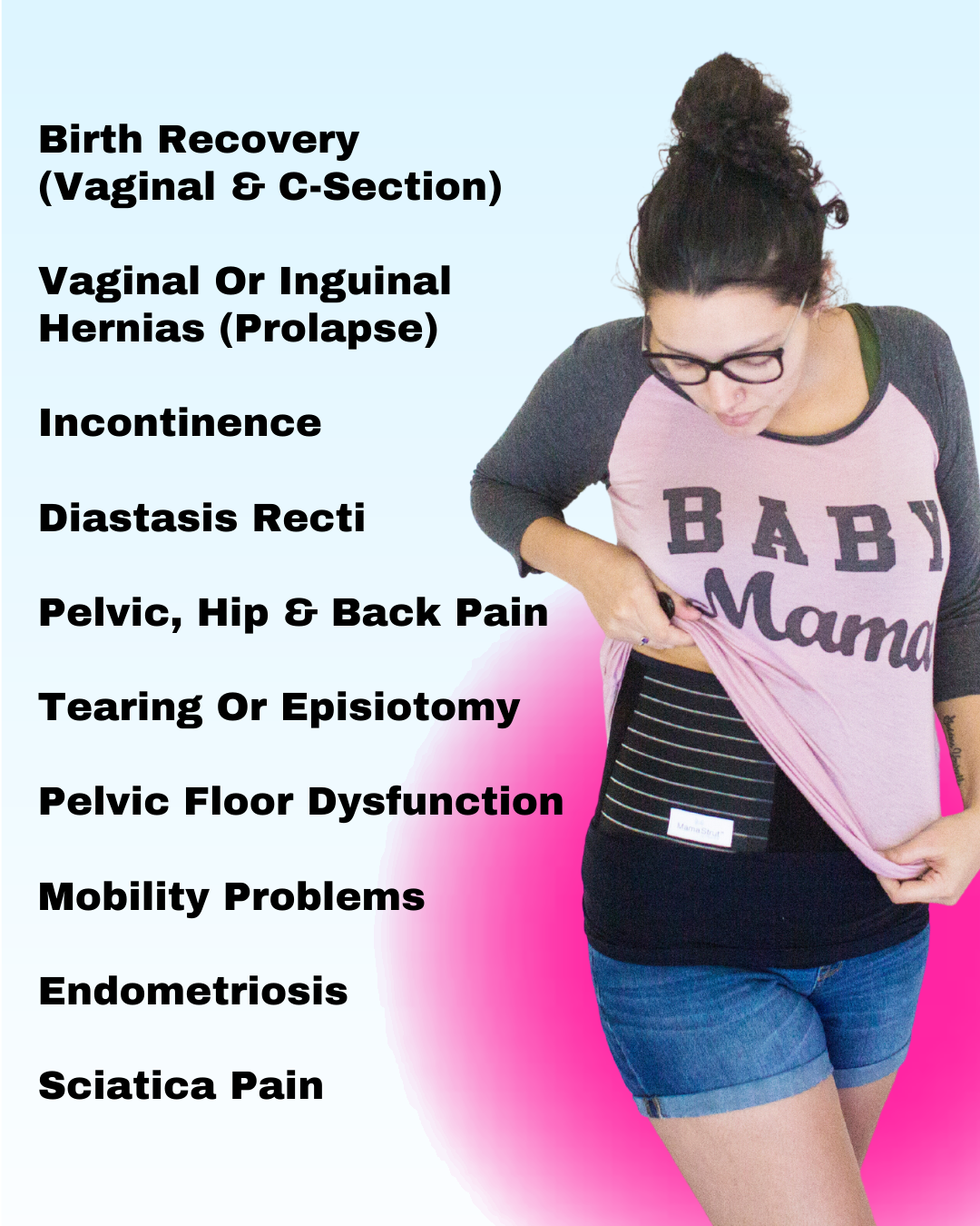 Support for Pregnancy Discomfort and Post Pregnancy Recovery