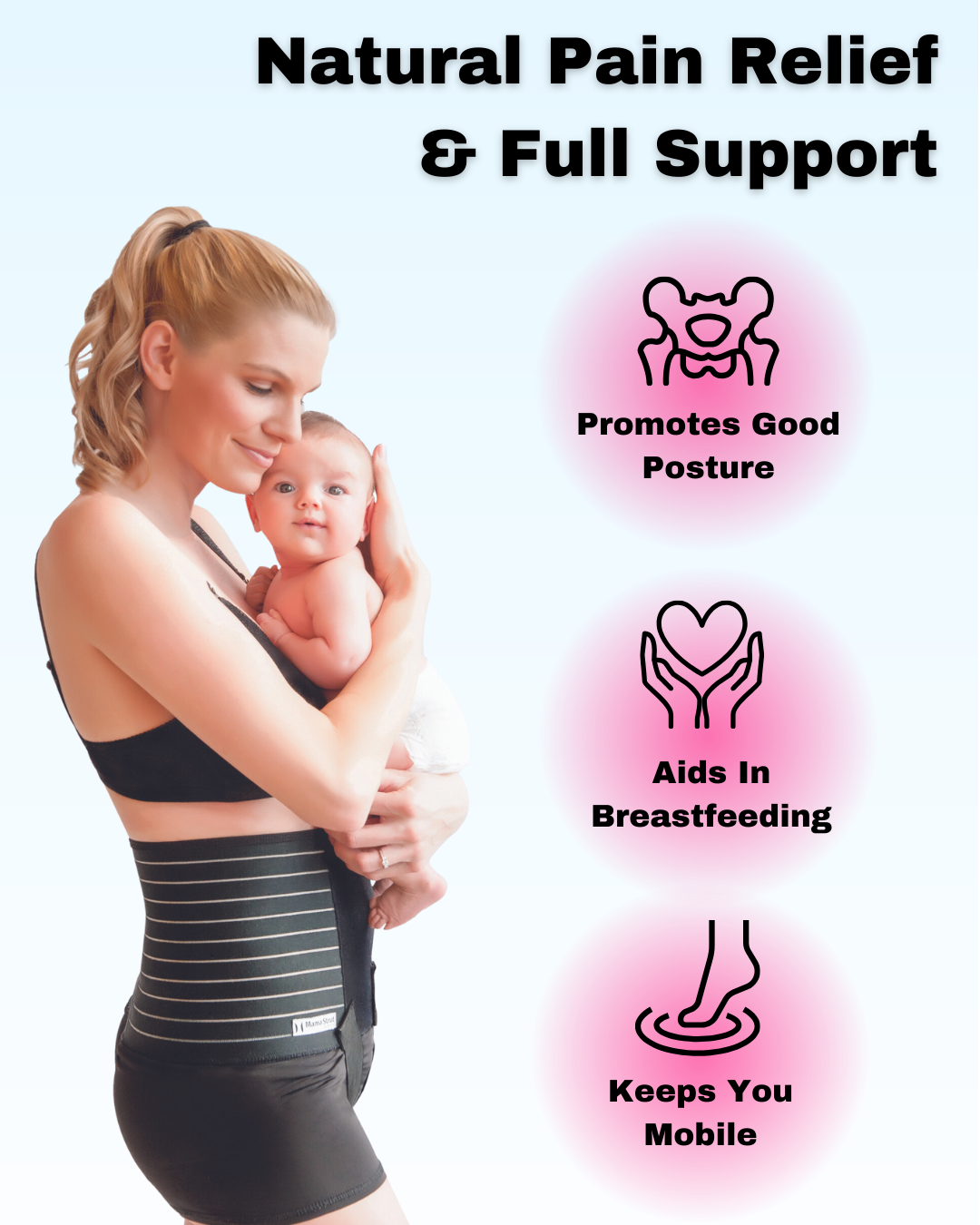 Mama Strut Maternity & Postpartum Pelvic Support Braces — Healthy Babies,  Happy Moms Inc.