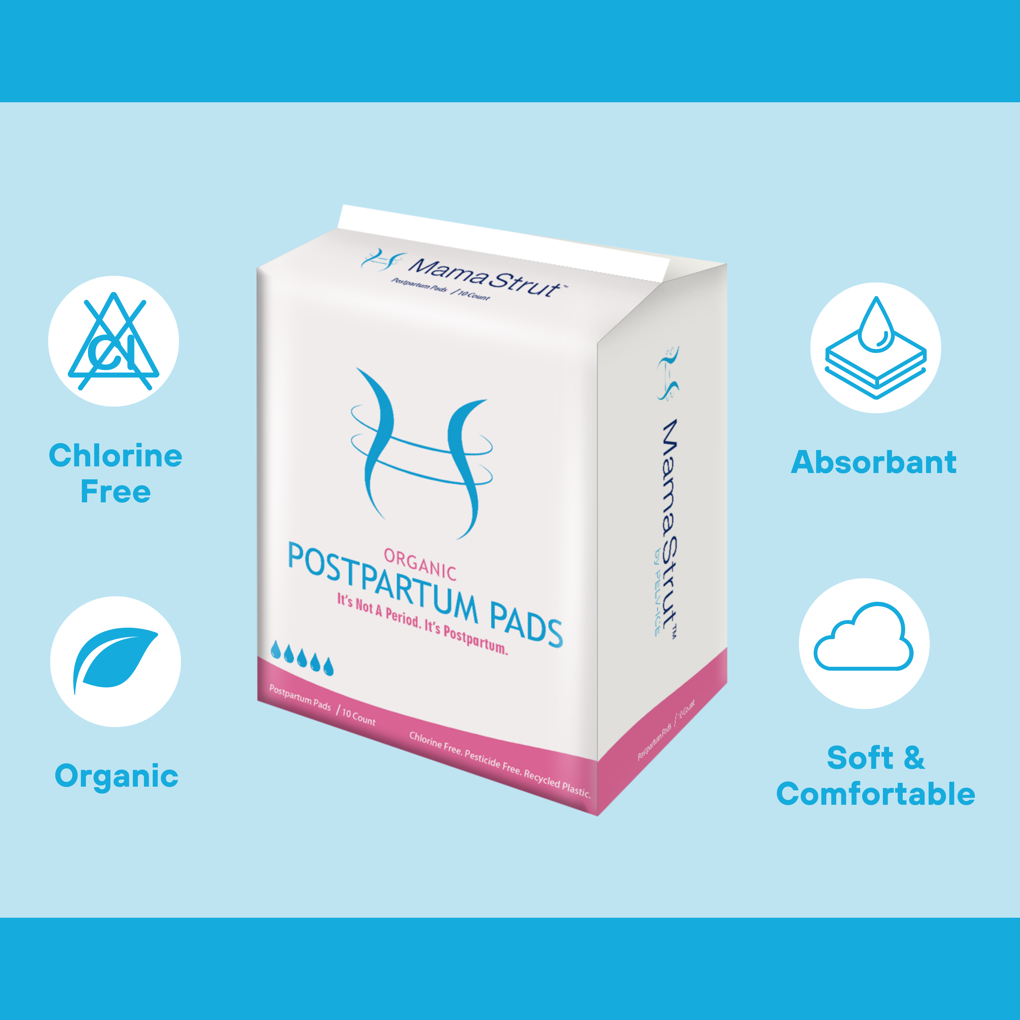 EZSPTO Postpartum Menstrual Pads,Maternity Pads Super Absorbency Leakage  Proof Metered Postpartum Sanitary Napkin for Women,Disposable Maternity  Sanitary Pads 